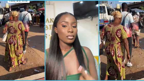 National Service personnel laments over length of trotro queue on her first day of work