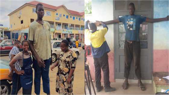 I birthed him at 10 months and was nearly paralysed - Mom of the tallest man in Volta Region speaks