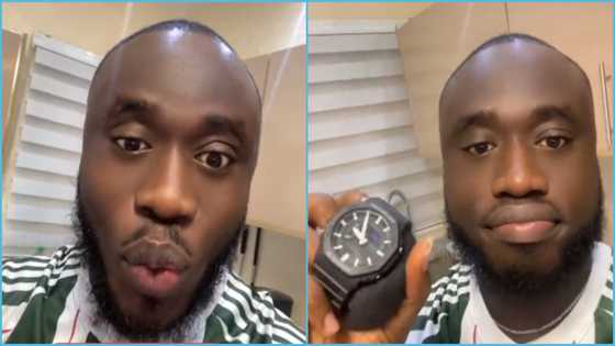 Ghanaian man laments as relative returns from abroad and gifts him a watch: "I wanted money"