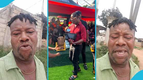 Nana Yeboah fumes as netizens ridicule him for spraying GH₵10 at funeral
