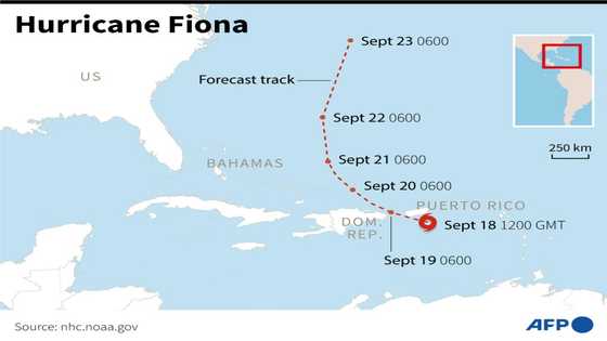 Fiona strengthens to hurricane as it nears Puerto Rico