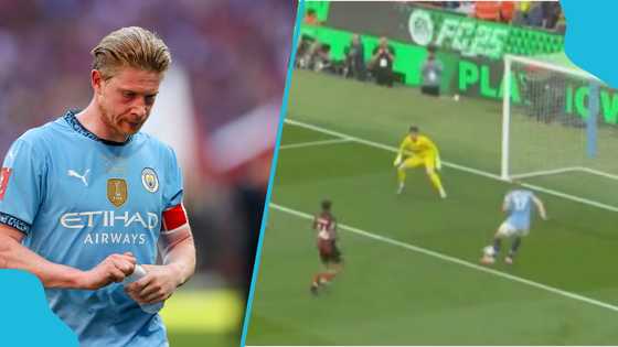 Kevin de Bruyne produces miss of the season contender in emotional Etihad farewell