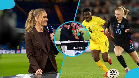 Female presenter recovers after collapse at England vs Ghana match, shares update