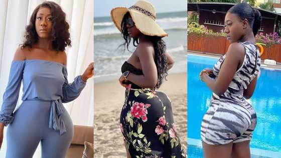 Lady in red: Hajia Bintu dazzles social media with latest photo; fans react