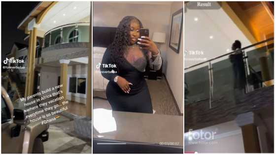 TikToker proudly flaunts her parents' magnificent vacation home in Ghana