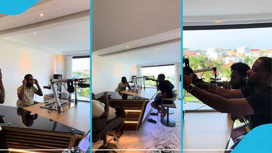 Dr Osei Kwame despite’s sons bond at their father’s automobile museum, unveil ultramodern studio