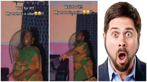 Wahala mama: Reactions as mum vibes to song in video with hilarious facial expressions like a kid
