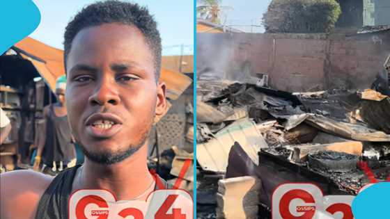 Nungua-Buade fire: Man risks his life to salvage elderly woman's life savings, video stirs emotions
