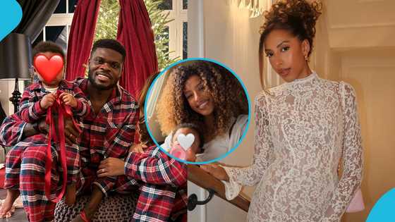 Arsenal player Thomas Partey's pretty daughter models in designer outfits and elegant shoes