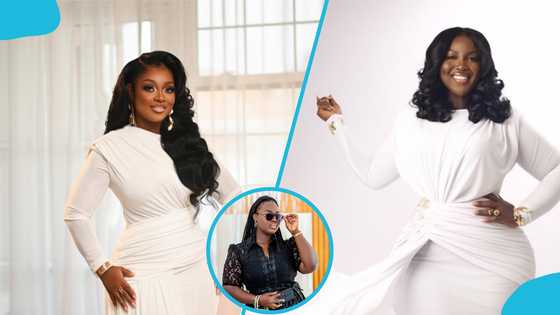 MC Yaa Yeboah 'steals' Jackie Appiah’s style for her birthday photoshoot