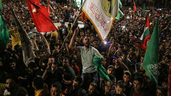 Photos Show Celebrations in Gaza as Israel & Hamas Peace Agreement Begins