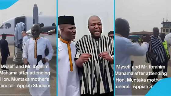 Appiah Stadium makes up with Ibrahim Mahama after getting scolded, follows him to private jet