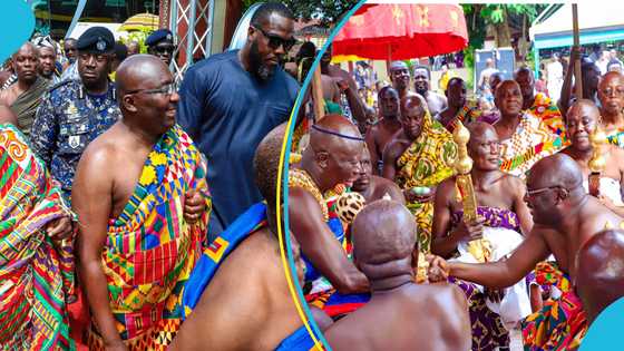Bawumia mobbed by supporters as he visits Manhyia for final Akwasidae of 2023