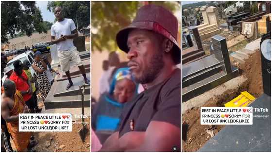 Ras Nene's daughter placed in paper box and buried, video touches hearts of Ghanaians