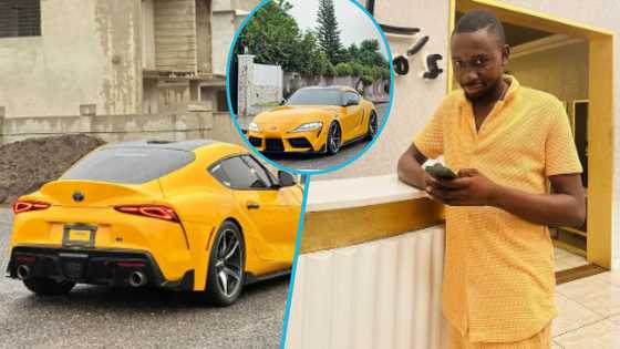 Enokay: Young GH business owner buys Toyota Supra worth $75,000, photos emerge