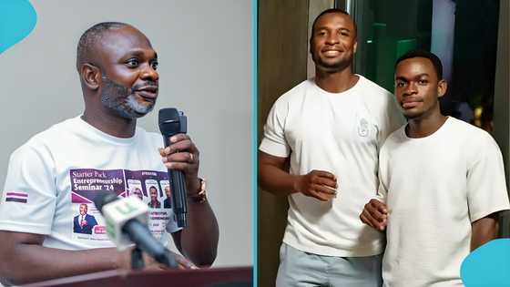 Odi Ahenkan pays tribute to Elder Frank Donkor's sons; video evokes sorrow