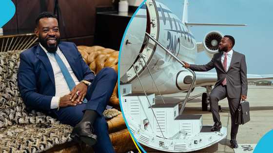 Richard Nii Quaye travels abroad, chills like a king, drops photos