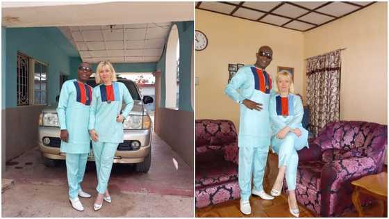 'Maame Obroni flaunts her black husband on their 26th wedding anniversary