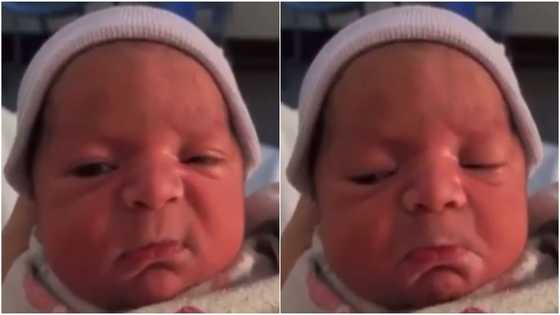 Social media users react as video of angry baby with funny expressions drops online