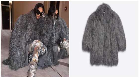 Kim Kardashian rocks GHC140k coat in first photos with boyfriend Pete Davidson