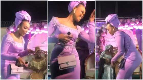 Energetic lady steals wedding show as she displays serious dance moves in video