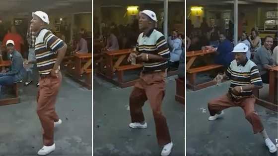 Handsome man impresses many with old school moves, gets ladies checking him out in video