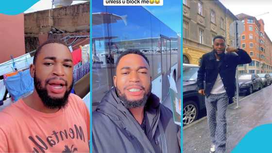 GH TikToker 3diadia Travels To Germany, Shares His Moments, Video Excites Many
