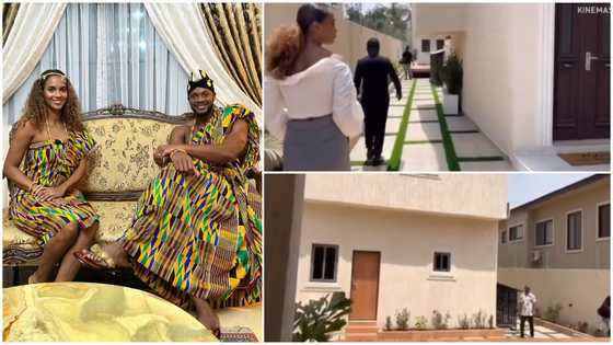 Jamaican legend Asafa Powell and his wife tour luxury apartments in Ghana
