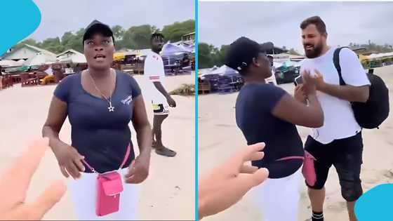 Ghanaian woman chases after married white man during a public encounter