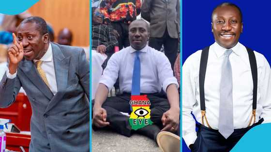 Afenyo Markin's Serious Meditation Pose Trends After Chairman Wontumi's Protest: "Is He a Monk"