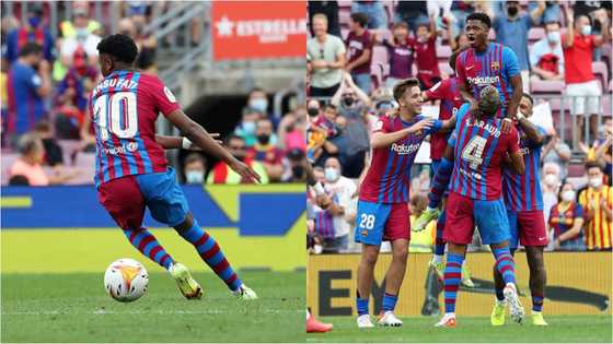 Barcelona's new No.10 Ansu Fati scores just nine minutes into Barcelona return after 10 months out injured