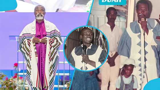 Throwback video shows Adom Kyei-Duah preaching on bare land without a church building