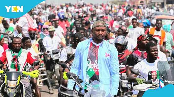 NDC youth flood YEA office to celebrate Malik Basintale’s first day in office