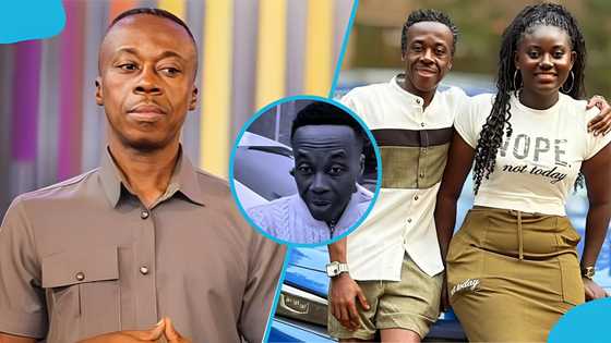 Ghanaians caution Afua Asantewaa's husband after he praises her in a new video