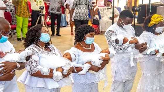 Miracle babies: Ghanaian couple give birth to quintuplets after 8 years of childlessness at Tema