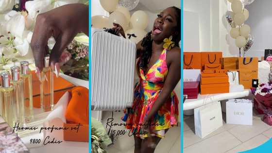 Dulcie's bestie spends GH¢76.3k on 7 b'day gifts, unboxes them in a video which awes many: "Bestie goals"