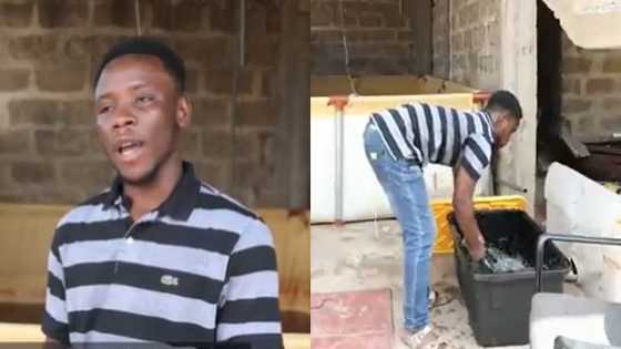 Young KNUST graduate saves NSS allowance to start own fish pond business that now sustains him