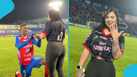 Footballer confirms break-up with girlfriend three days after pitch proposal