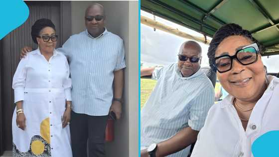 President Mahama and Lordina bond in a serene environment during Christmas