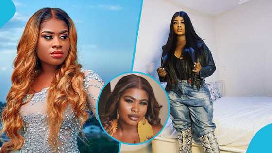 Yaa Jackson looks godly in a yellow two-piece outfit and glamorous makeup for her photoshoot