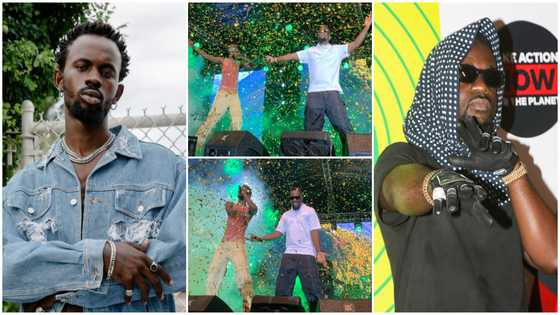 Black Sherif Concert: Sarkodie surprises fans at maiden concert, videos wow many netizens