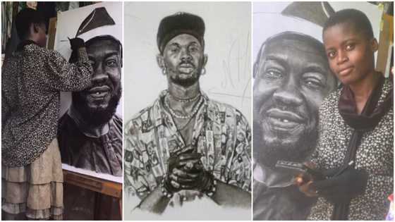 Talented girl draws Giovani Caleb; many fall flat for her as stunning video emerges