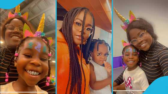 Kaakie steps out with her daughter Mimzie, shares fun times at a kids playground