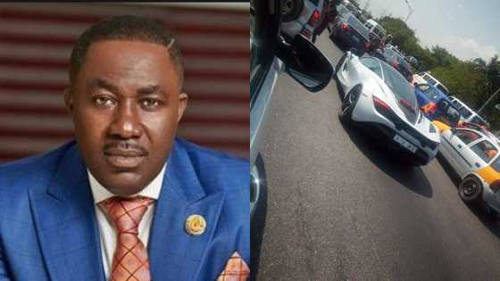 Kwame Despite flaunts his over GH1m black and white powerful car in recent photos