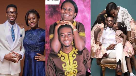 Ghanaian pastor & wife married for 9 years inspire many with then and now photos