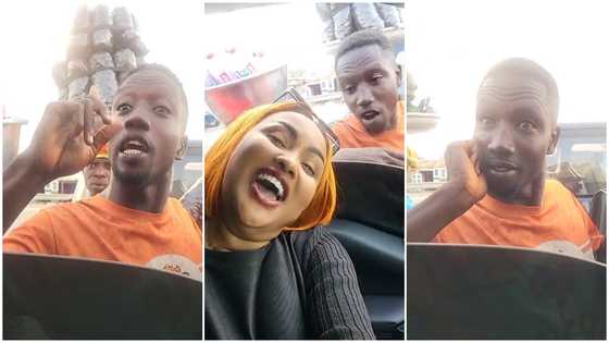 Nana Ama McBrown left speechless by American accent and eloquence of a street hawker, video amuses many