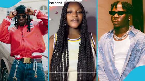 Stonebwoy fulfills promise to young lady, buys her a new iPhone after theft incident at Ejisu