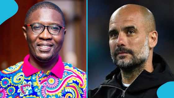Ghanaian journalist delights as he meets Pep Guardiola, excites him with question about his baldness