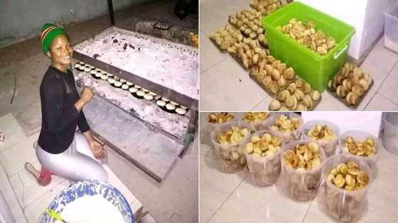 Many inspired by young lady's hustle as she bakes and sells rock buns for living
