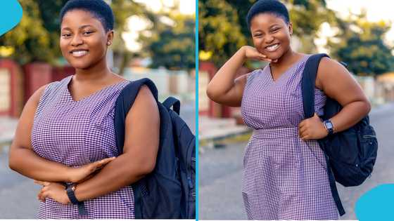 Nakeeyat delights as she gains admission to Mfantsiman Girls, rejoices in her uniform